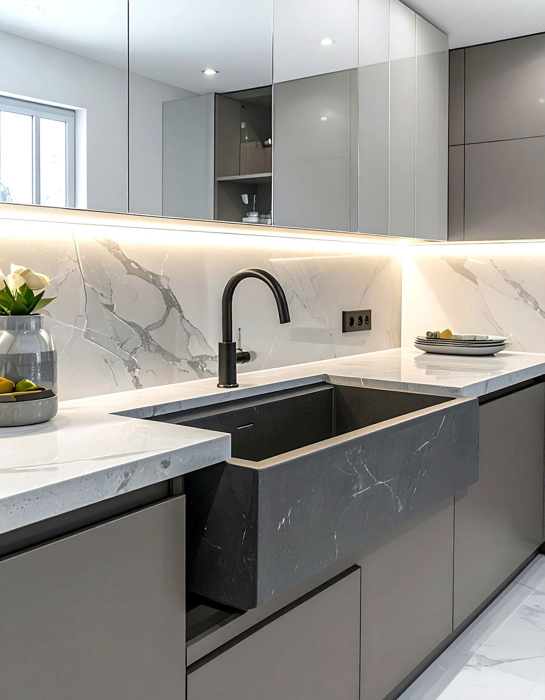 Luxury Quartz Kitchen Sink - 30 double bowl sink kitchen ideas