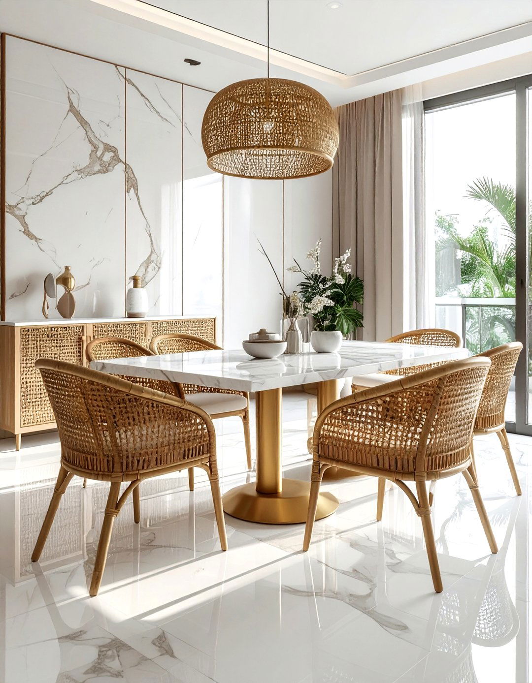 Luxury Rattan Dining Room - 30 rattan dining room ideas