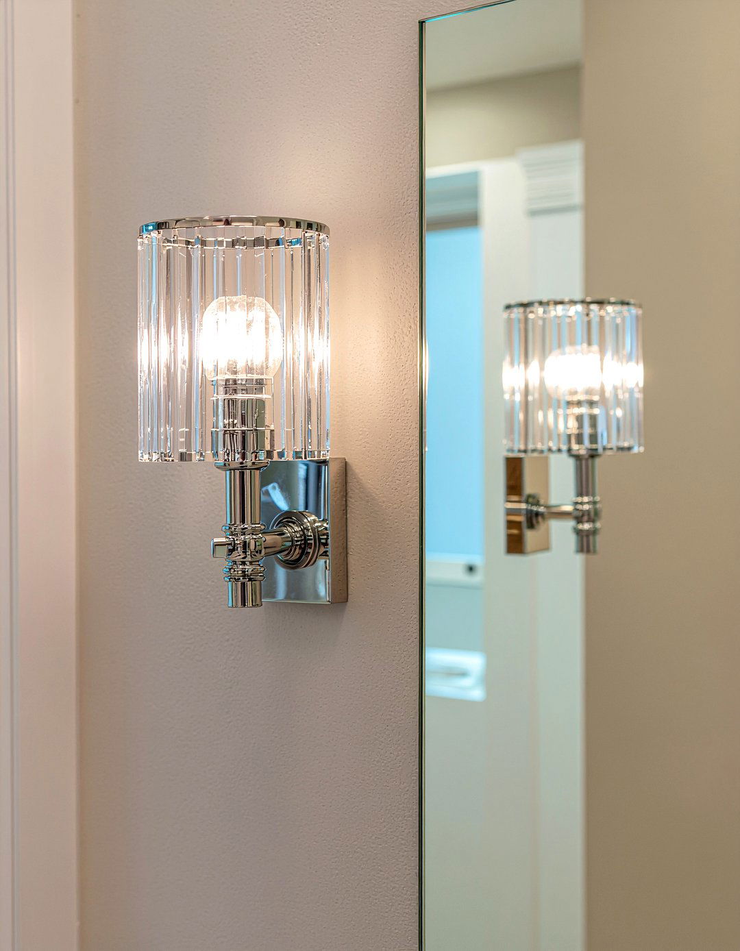 Luxury Sconce Lighting - 30 bathroom high-low mixing ideas