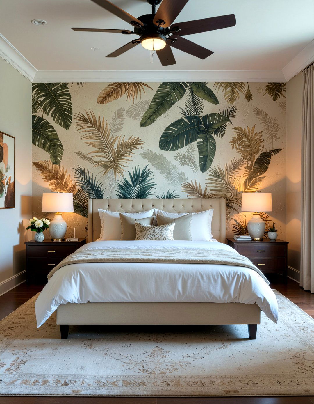 Luxury Silk Tropical - 30 bedroom tropical wallpapers