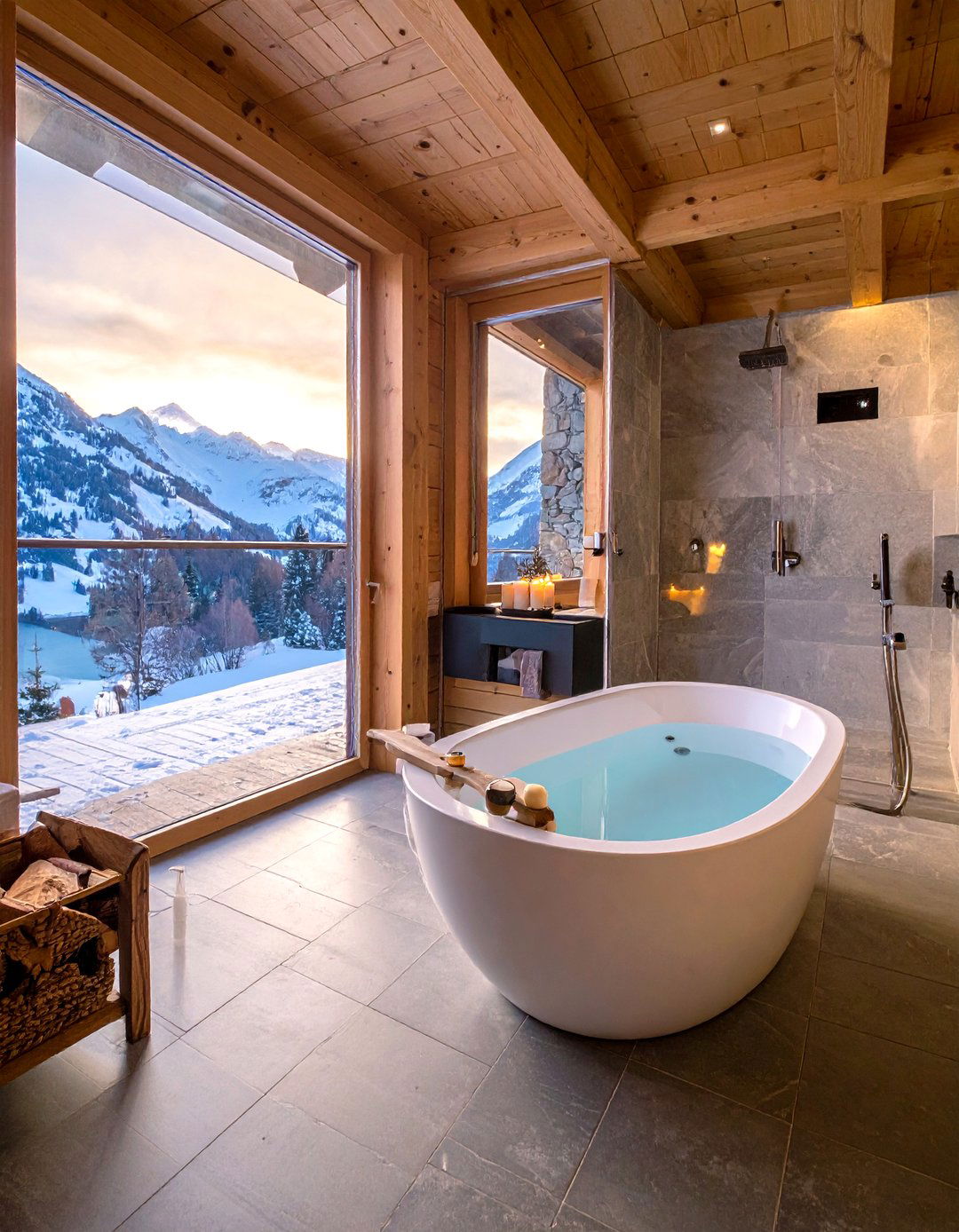 Luxury Spa Bathroom - 30 chalet bathroom ideas