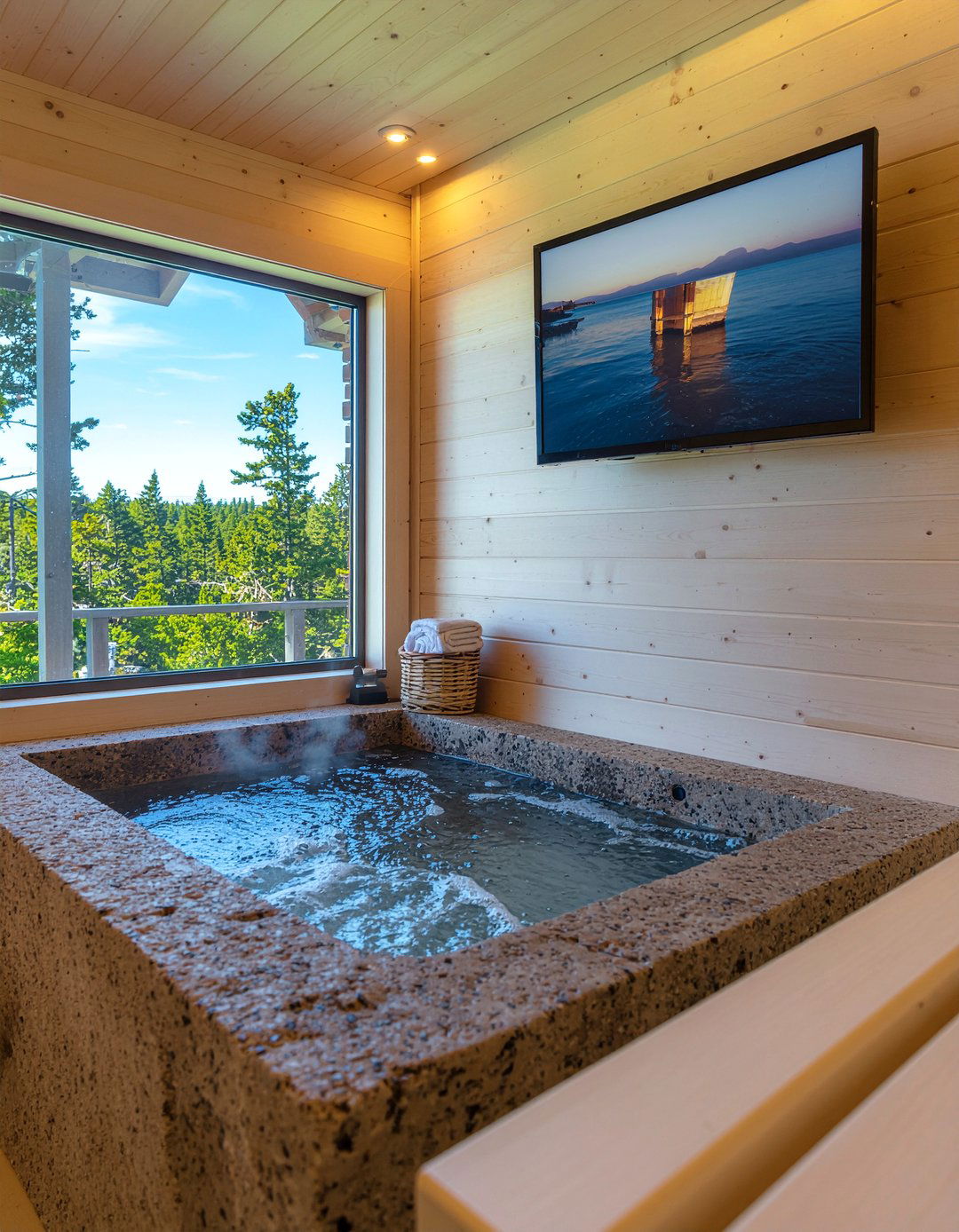 Luxury Spa TV - 30 bathroom TV ideas
