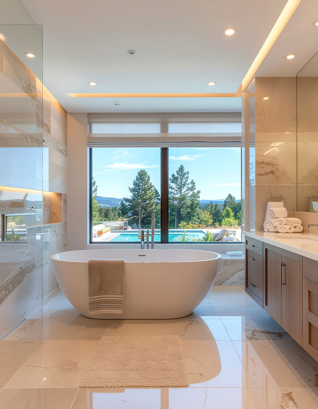 Luxury Stone Bathroom Panel - 30 bathroom paneling ideas