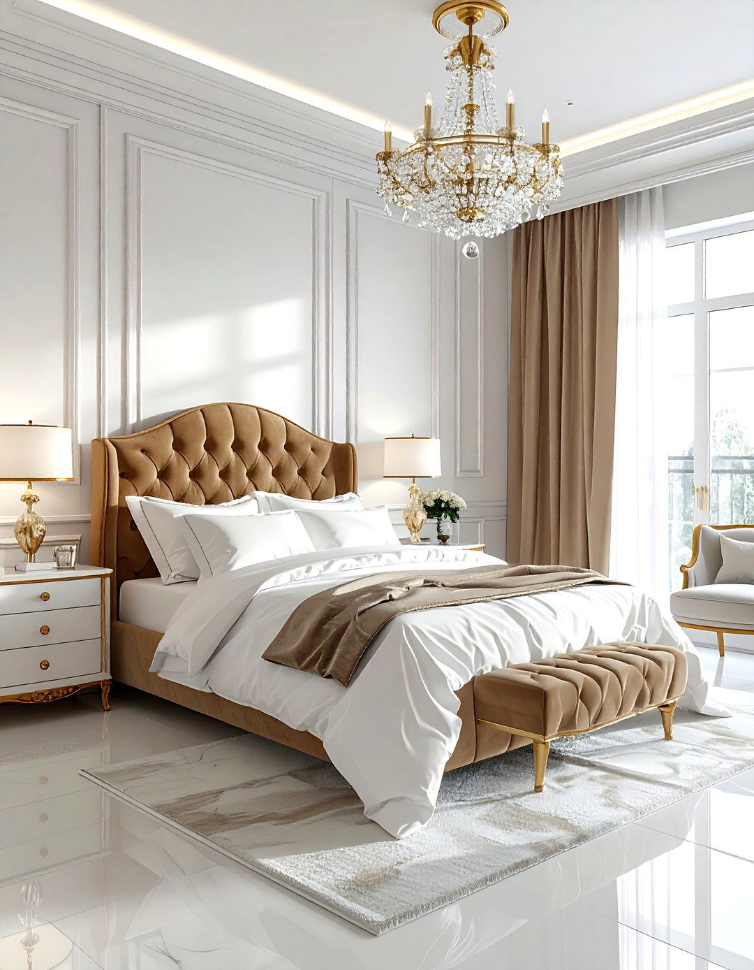 Luxury Tan And White Bedroom - 30 tan and white bedroom ideas