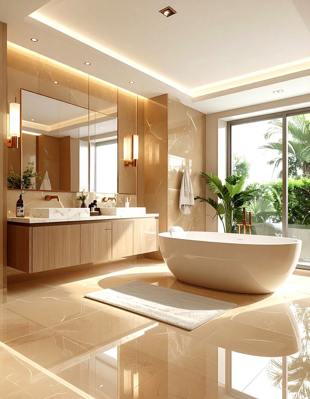 Luxury Tan Bathroom - 30 warm tan bathroom ideas