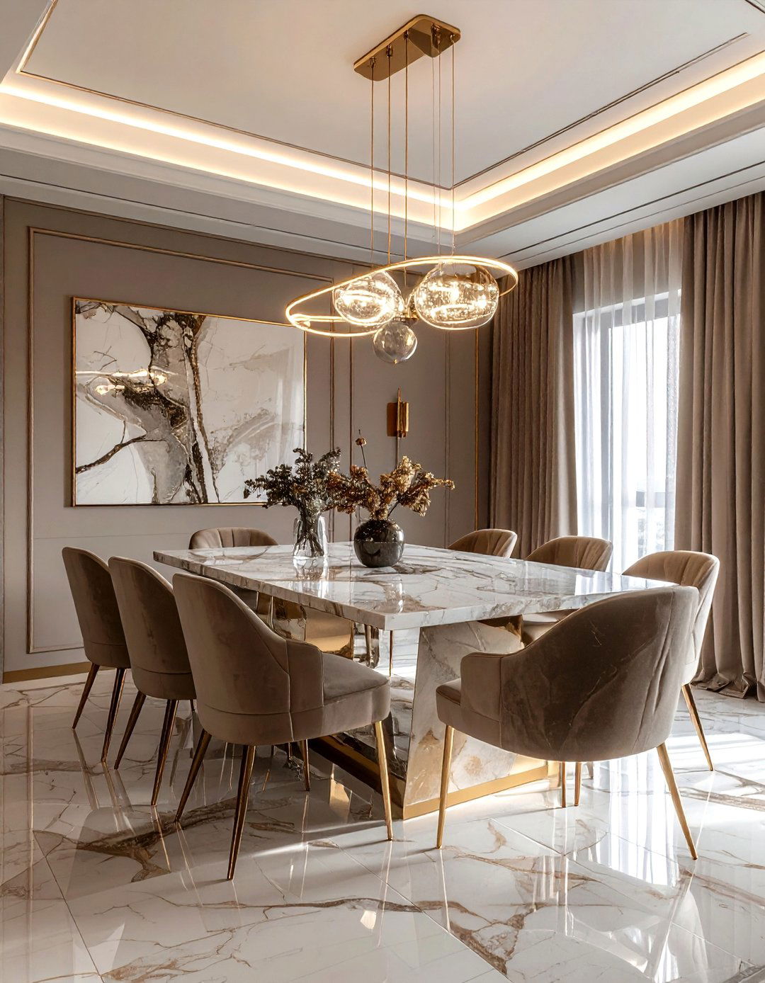 Luxury Taupe Dining Room - 30 taupe dining room ideas