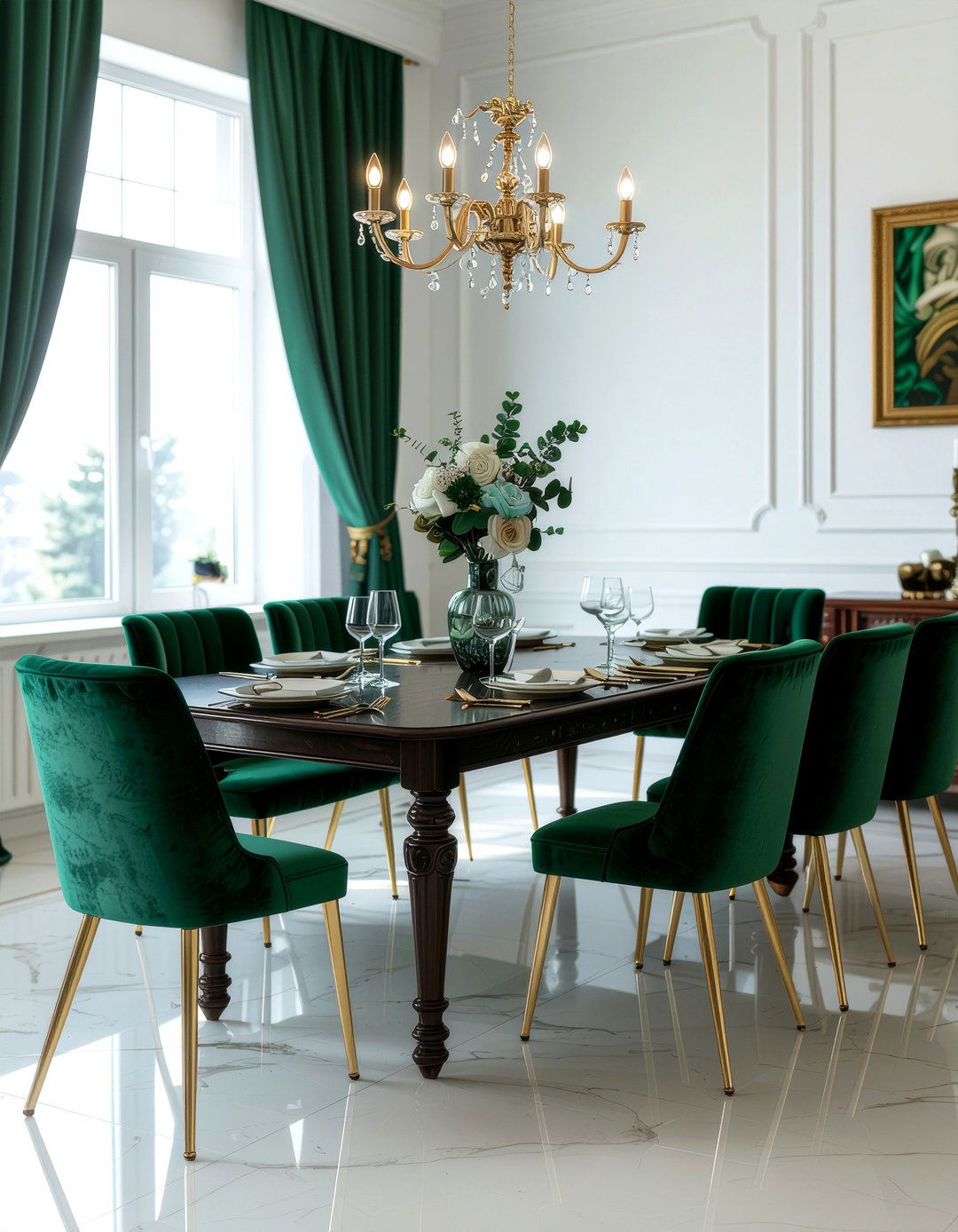 Luxury Velvet Chair Dining Table - 30 dining table for 8 ideas