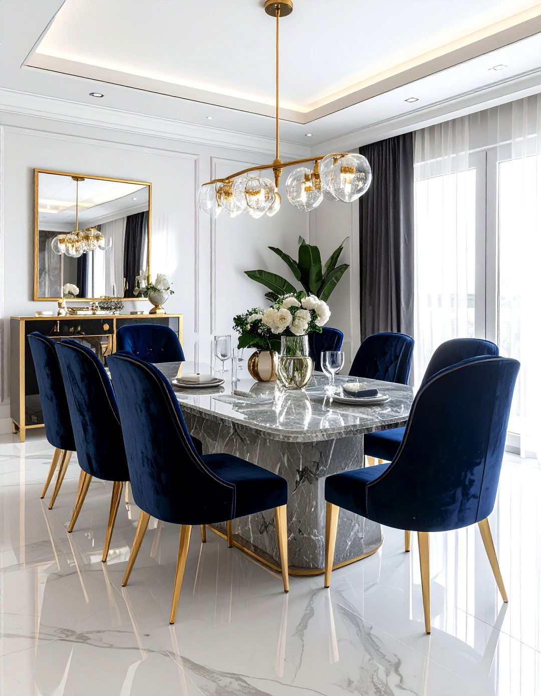 Luxury Velvet Dining Room - 30 refined dining room ideas