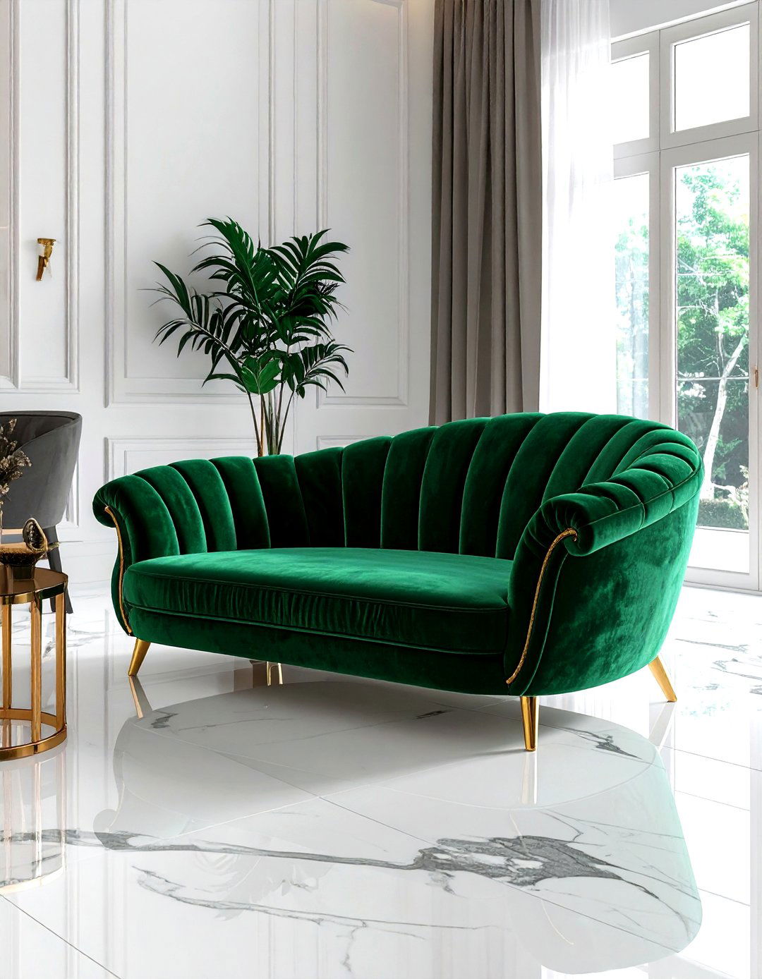 Luxury Velvet Pet Couch - 30 pet bed living room ideas