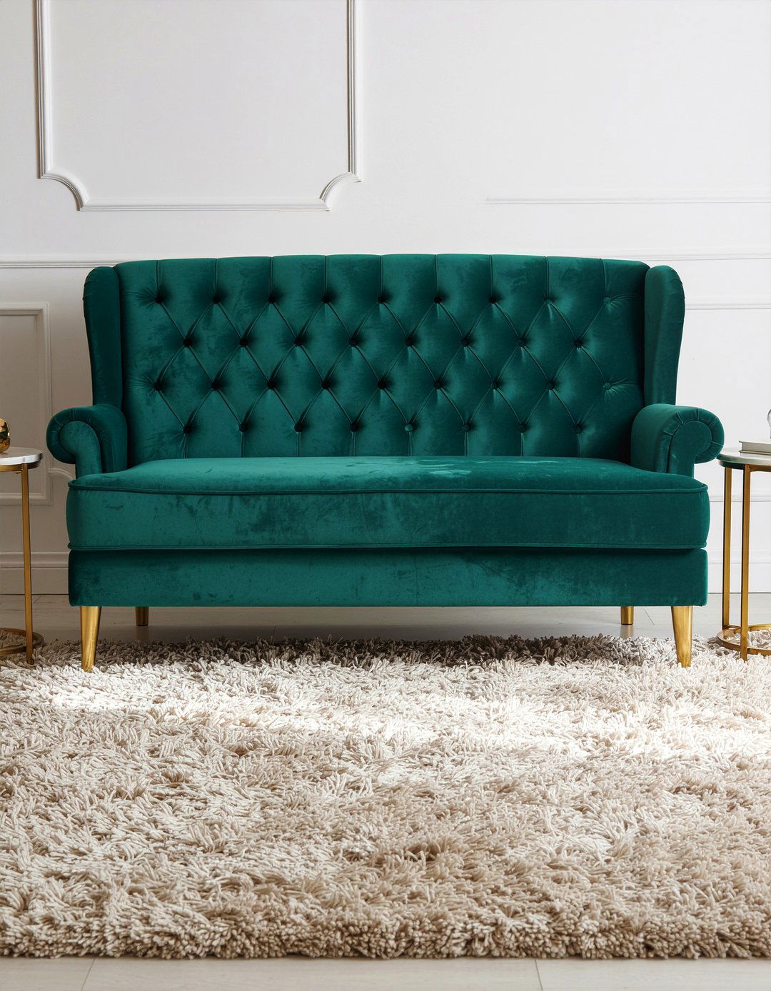 Luxury Velvet Sofa - 30 grand living room ideas