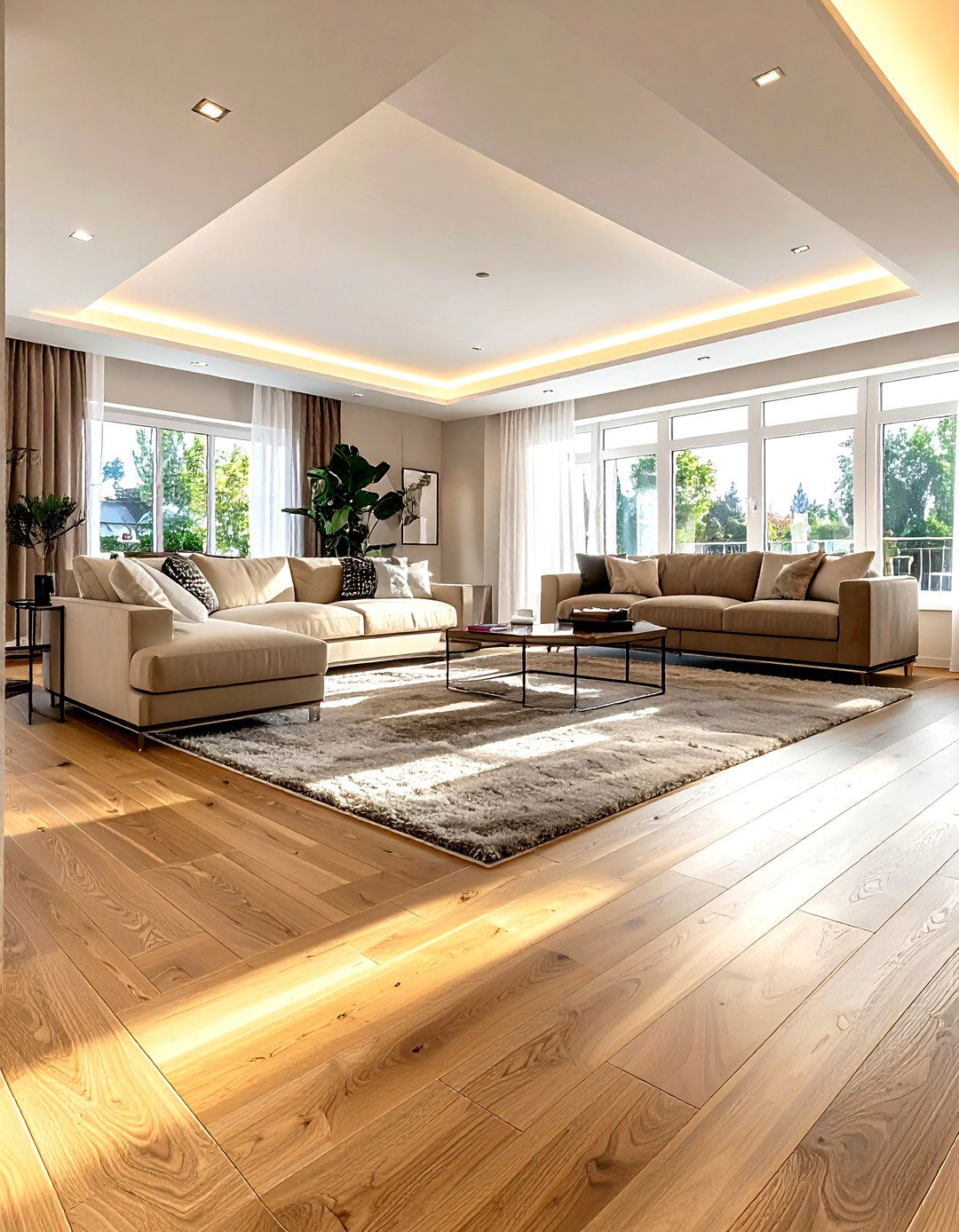 Luxury Vinyl Plank - 30 living room flooring ideas