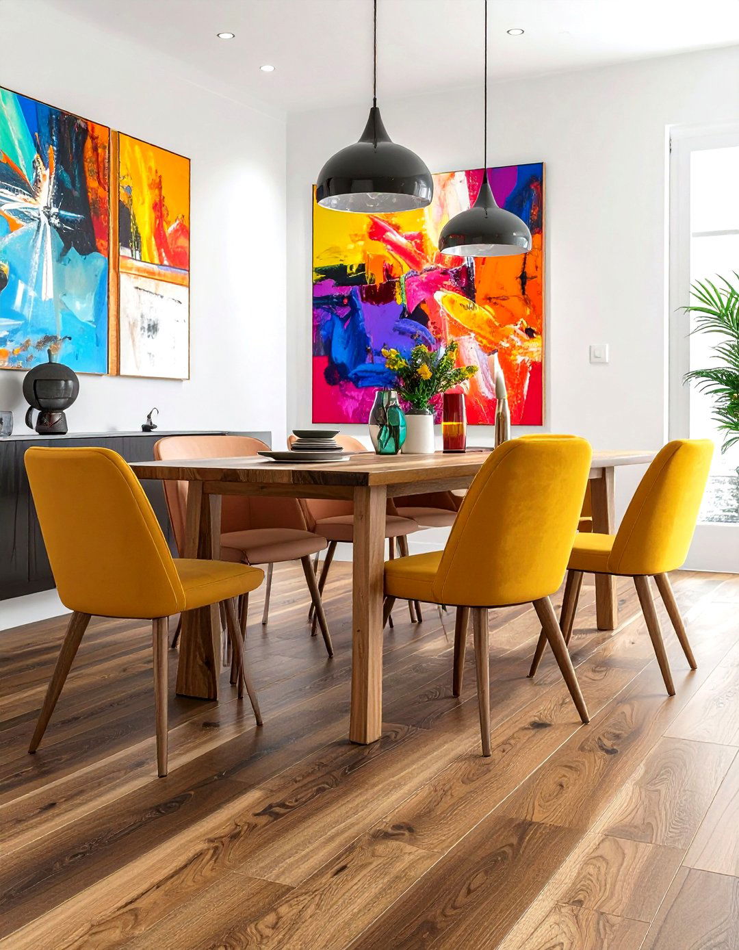 Luxury Vinyl Plank - 30 dining room floor design ideas