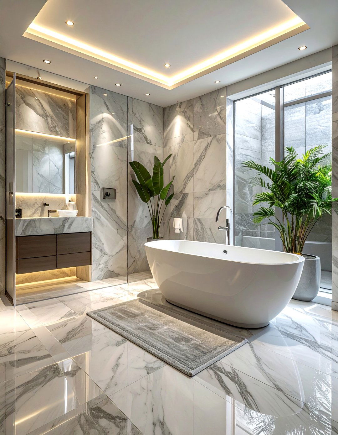 Luxury Wet Room Polished Nickel - 30 polished nickel bathroom ideas
