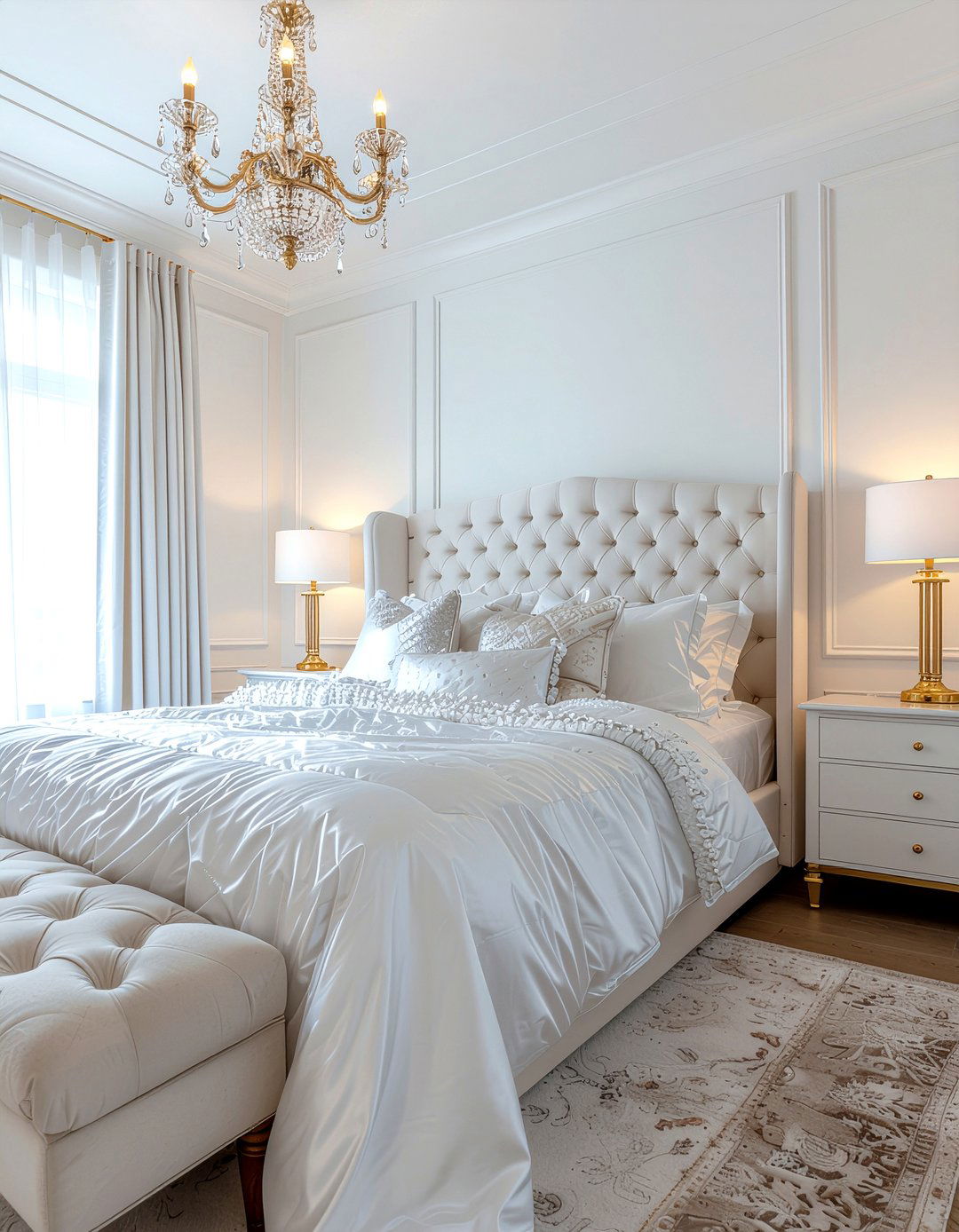 Luxury White Bedroom - 30 bedroom white walls