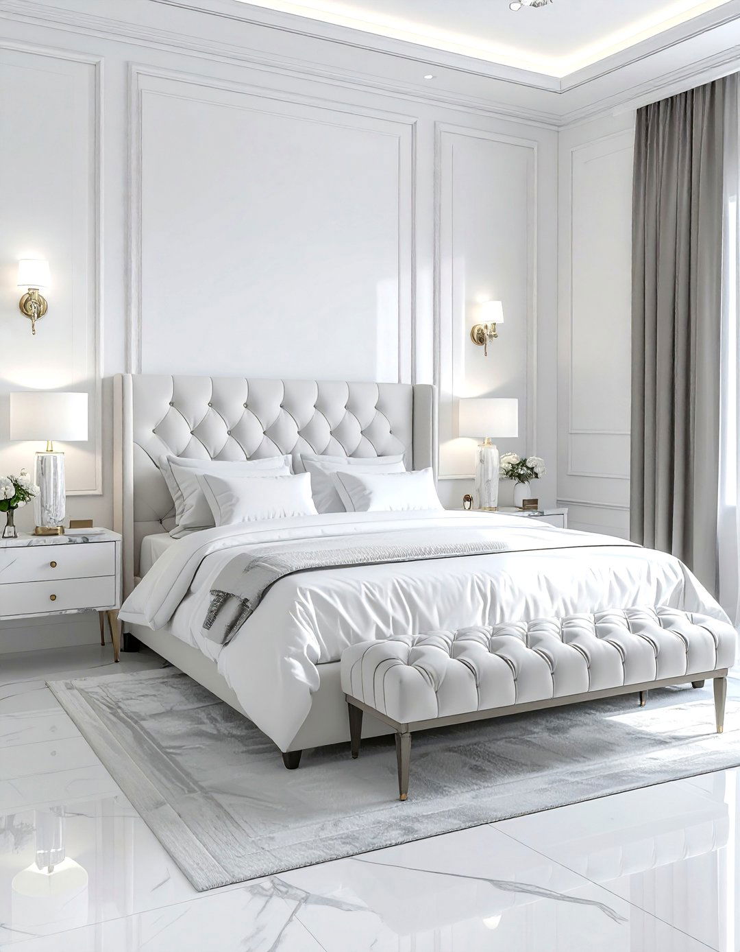 Luxury White Bedroom - 30 bright white bedroom ideas