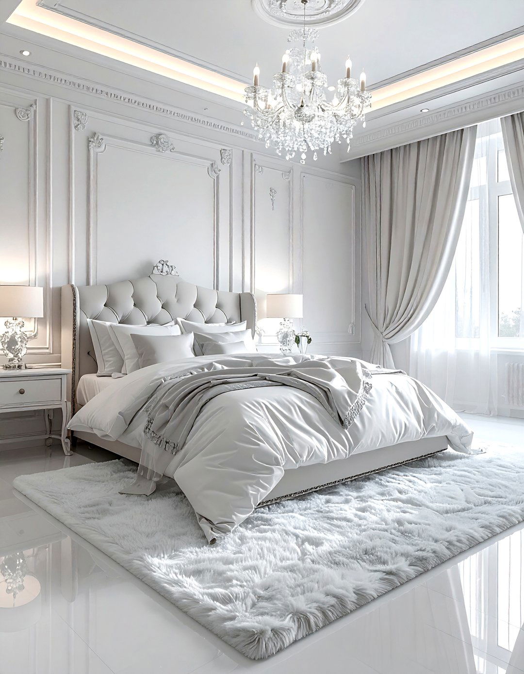 Luxury White Bedroom - 30 contemporary white bedroom ideas