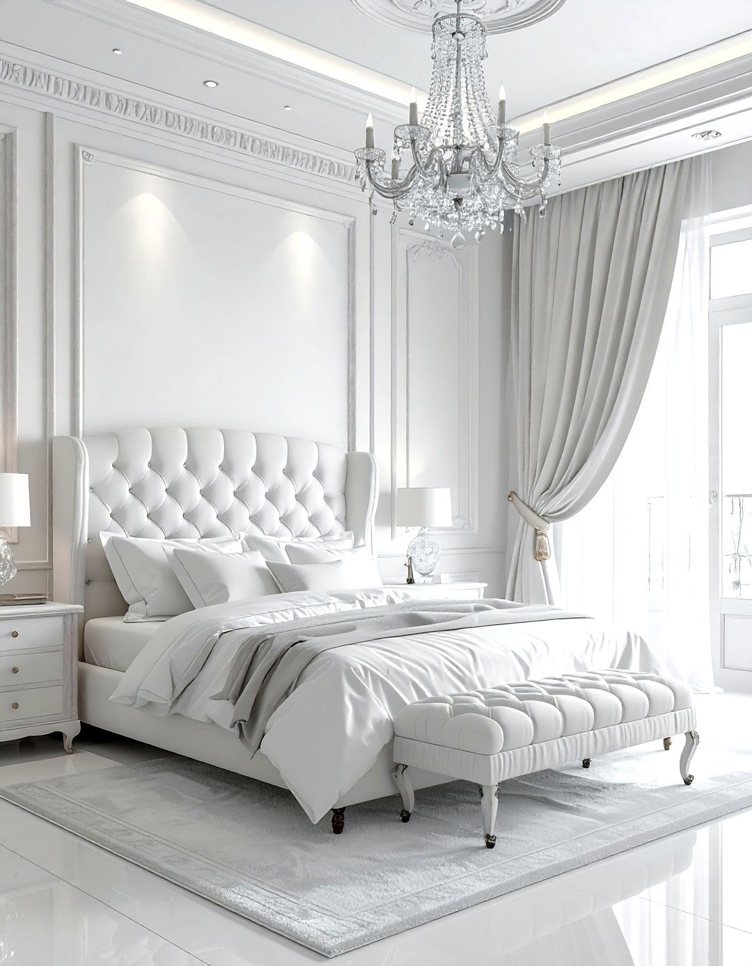Luxury White Bedroom - 30 modern white bedroom ideas