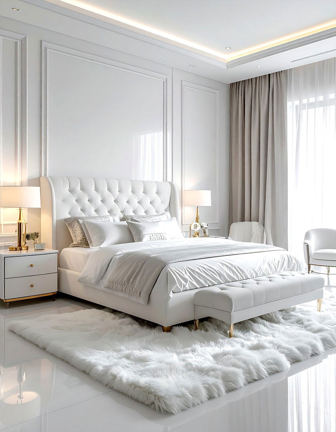 Luxury White Bedroom - 30 white bedroom ideas