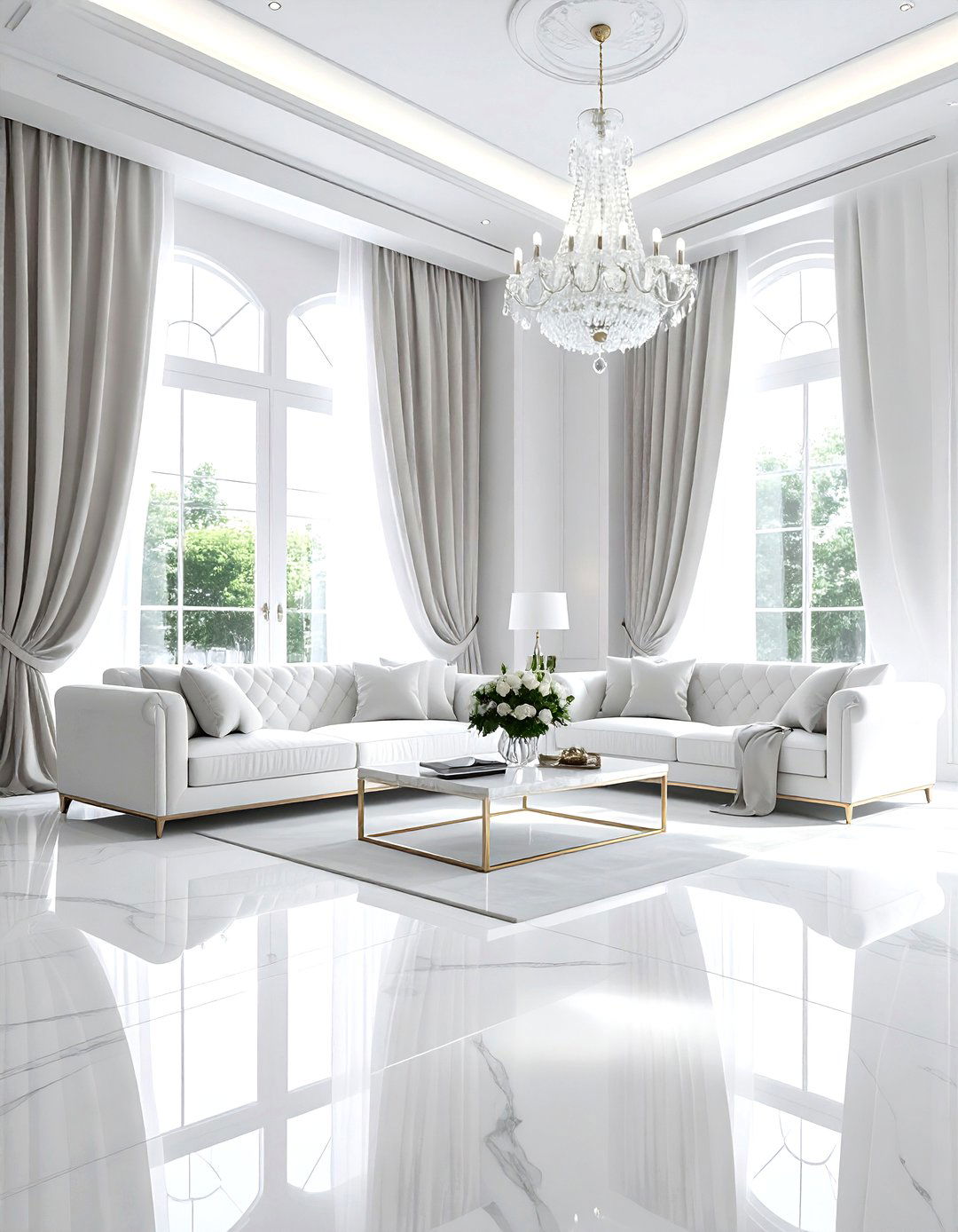 Luxury White Living Room - 30 modern white living room ideas