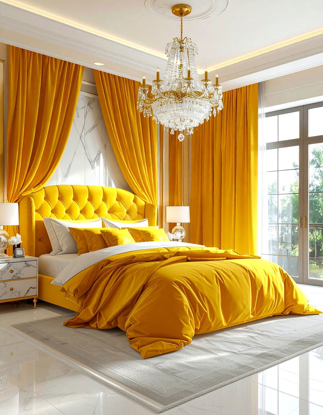 Luxury Yellow Bedroom - 30 bright yellow bedroom ideas
