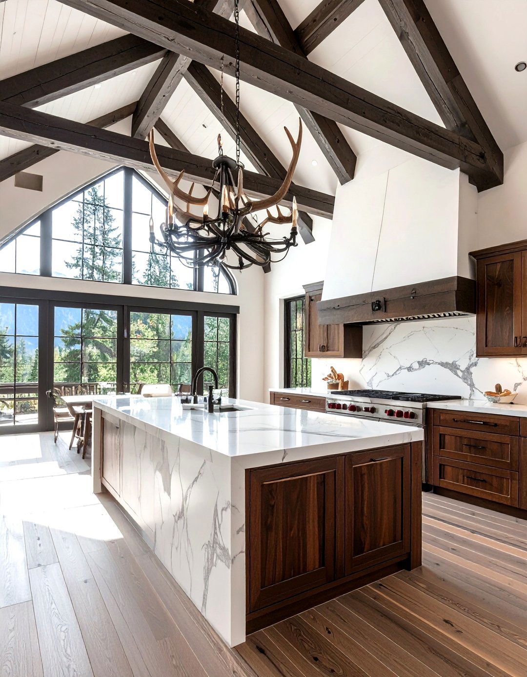 Luxury alpine retreat - 30 lodge kitchen ideas