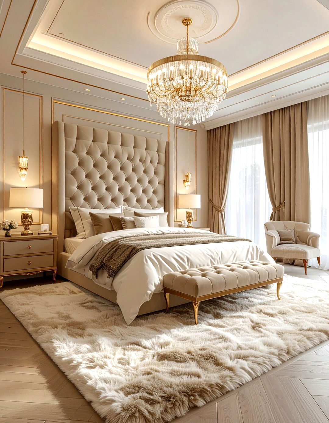 Luxury beige bedroom - 30 beige bedroom decor ideas