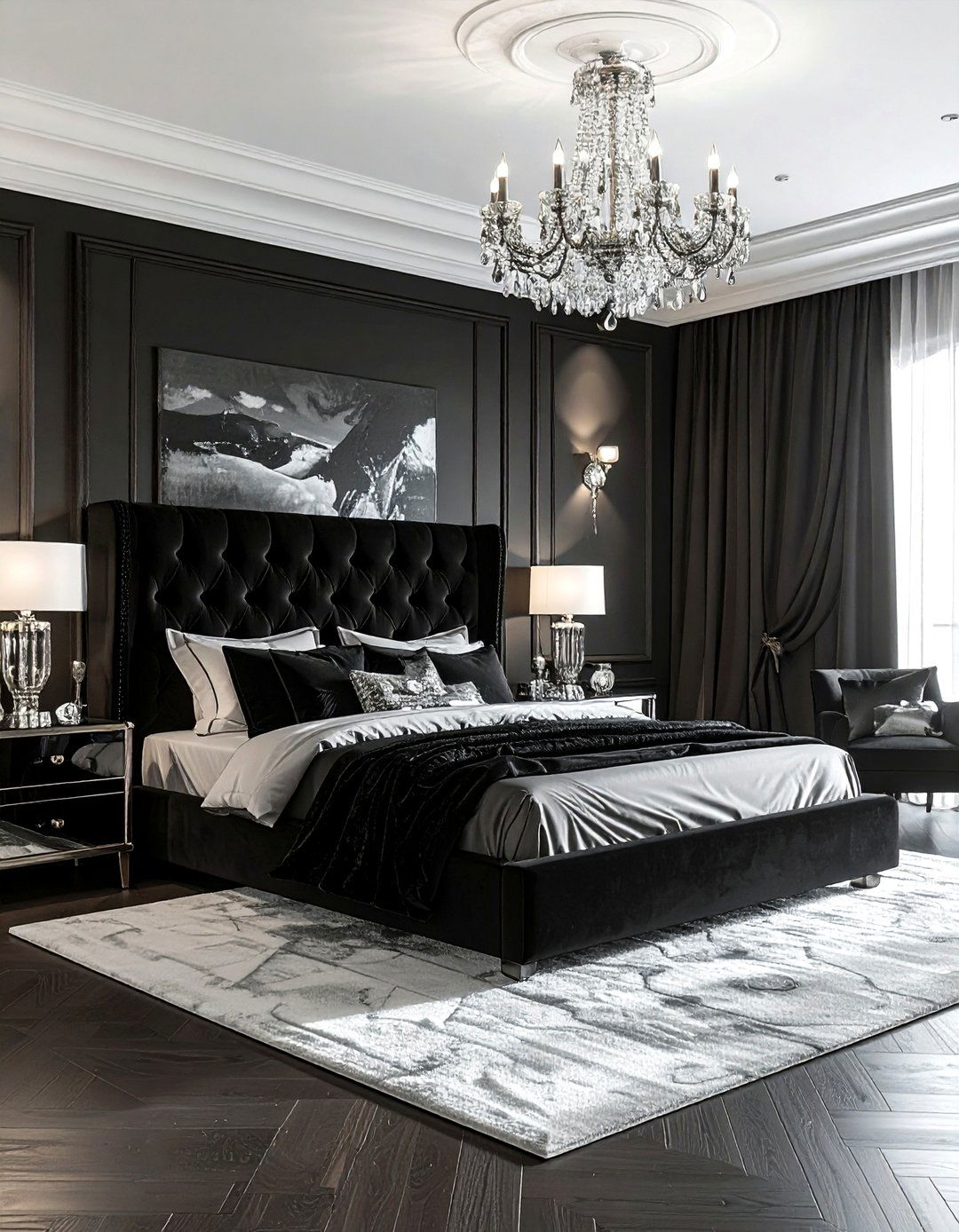 Luxury black bedroom - 30 black bedroom ideas