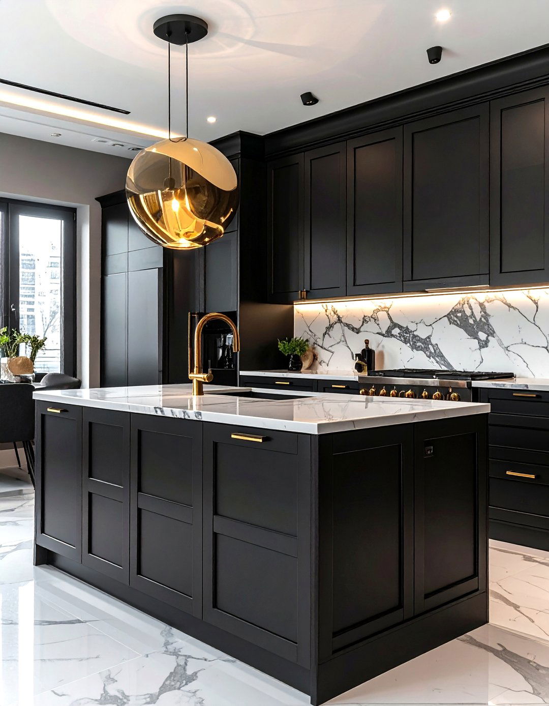 Luxury black kitchen cabinets - 30 black kitchen cabinet ideas