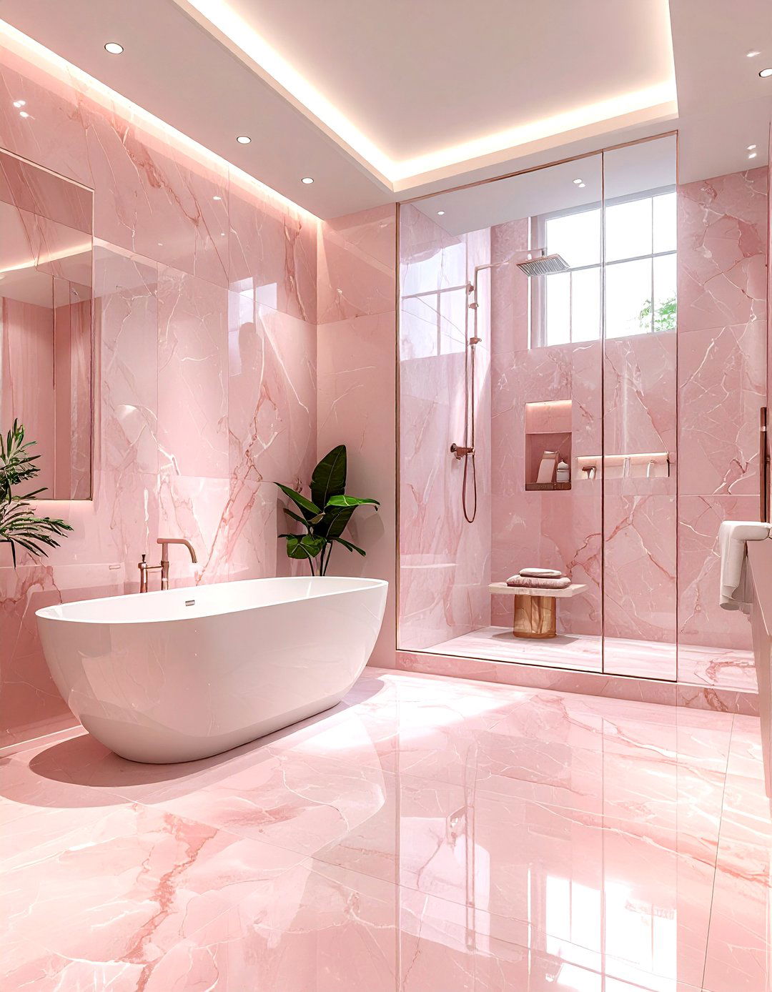 Luxury blush bathroom - 30 blush bathroom ideas