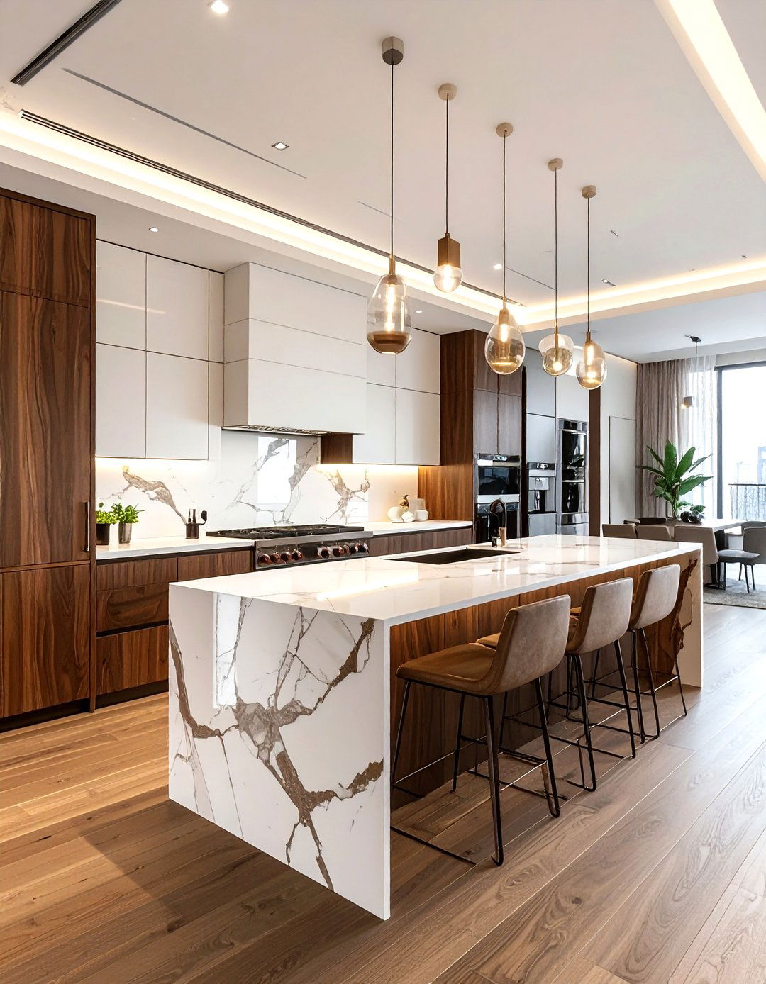 Luxury brown and white kitchen - 30 brown and white kitchen ideas