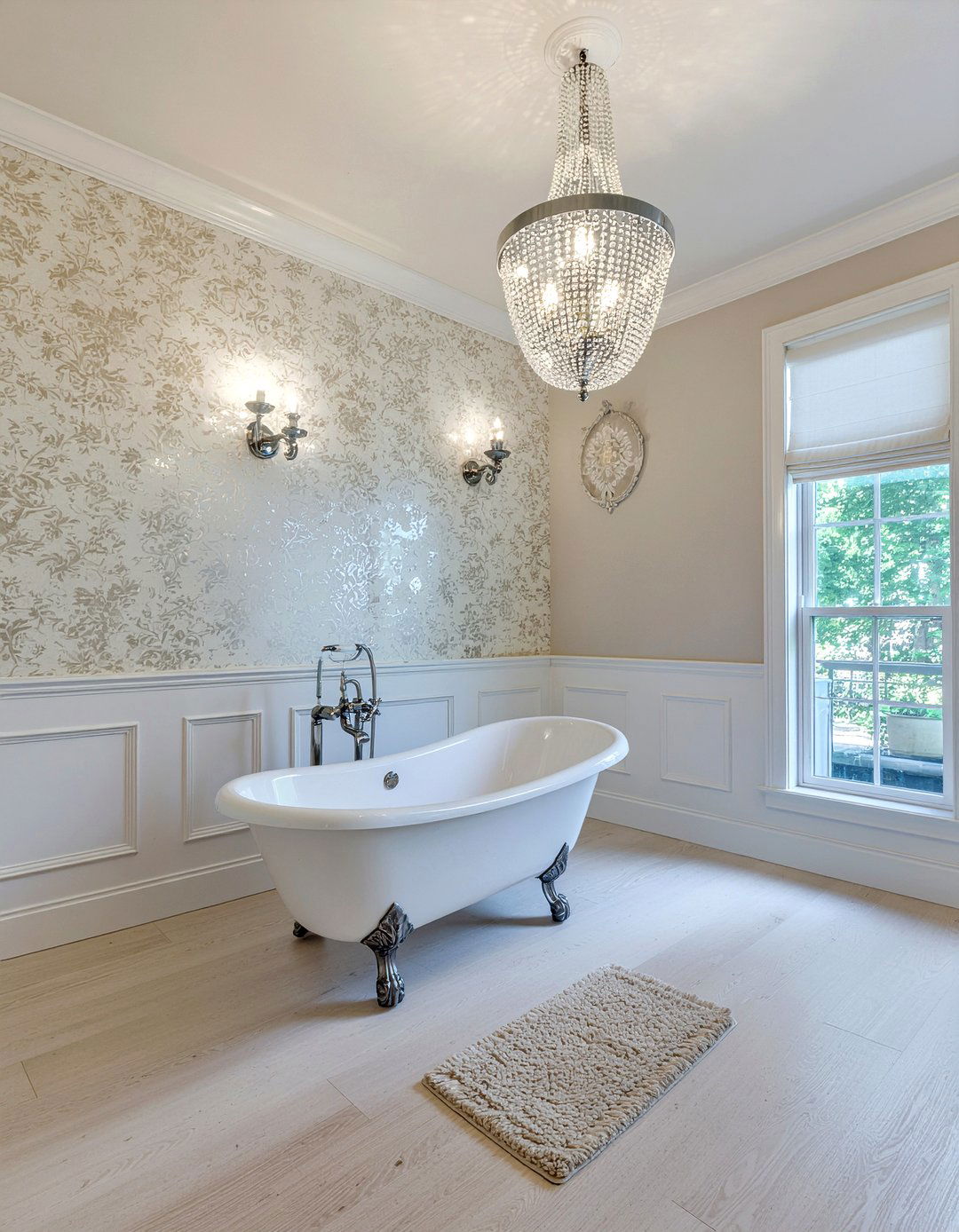 Luxury chandelier LED - 30 LED bathroom lighting ideas