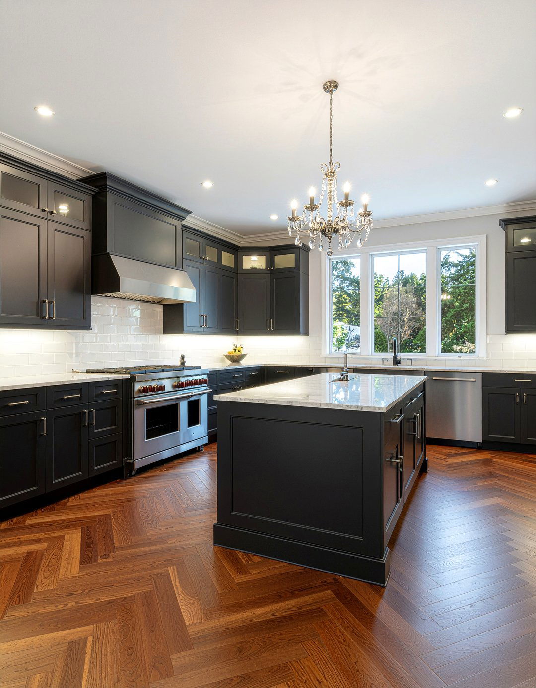 Luxury chevron floor kitchen - 30 chevron floor kitchen ideas