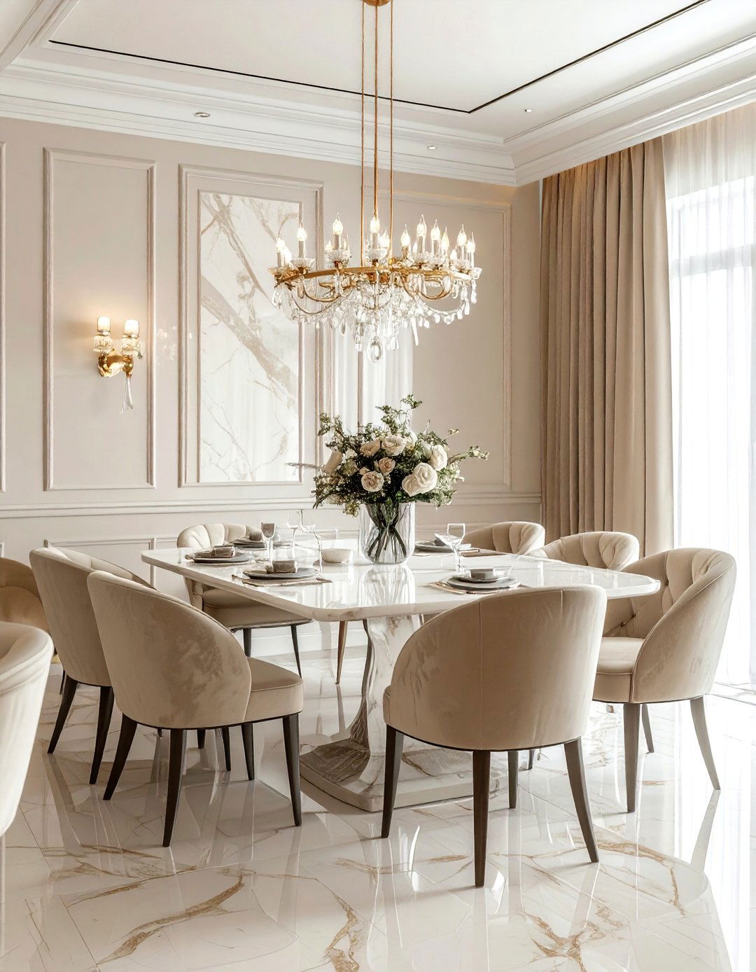 Luxury cream dining room - 30 cream dining room design ideas