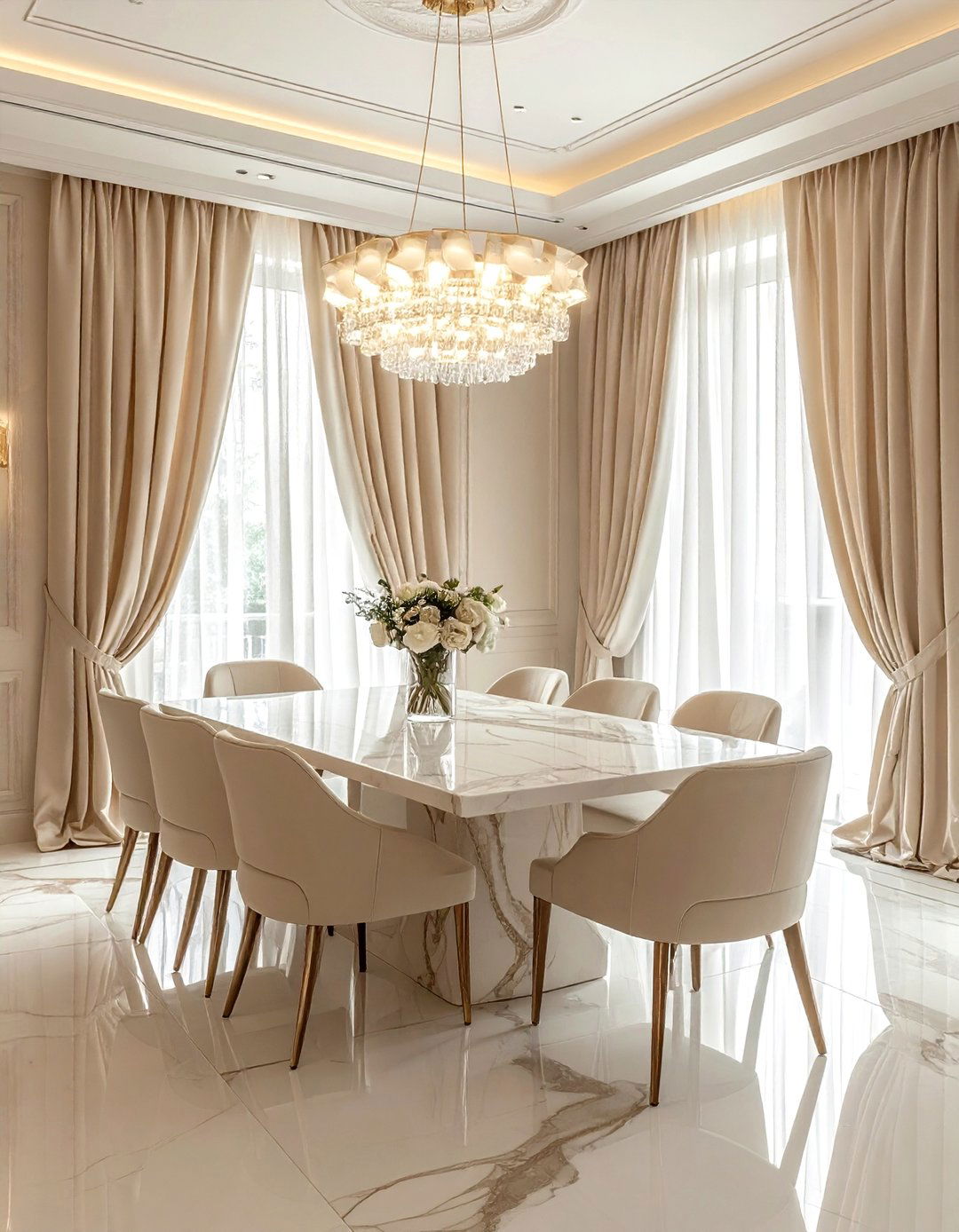 Luxury cream dining room - 30 cream dining room ideas