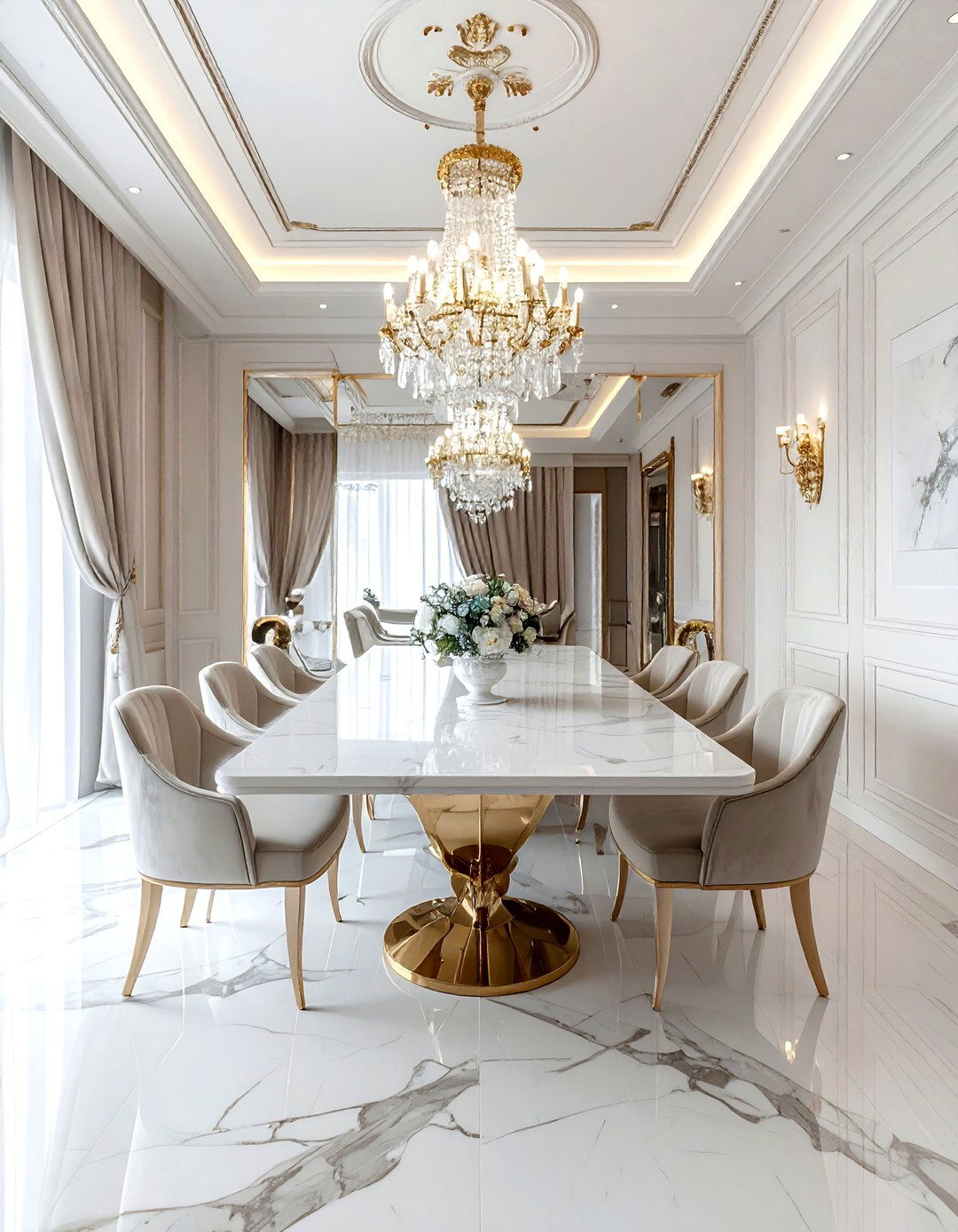 Luxury dining room - 30 dining room room settings