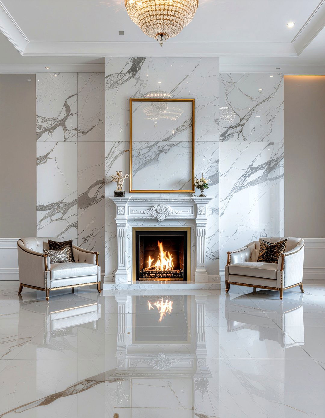 Luxury double sided fireplace - 30 living room double sided fireplace ideas