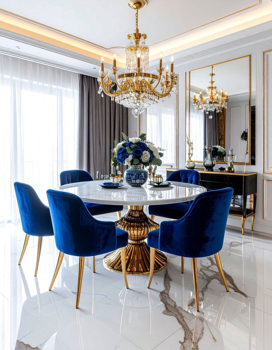 Luxury glam dining room - 30 viral dining room ideas