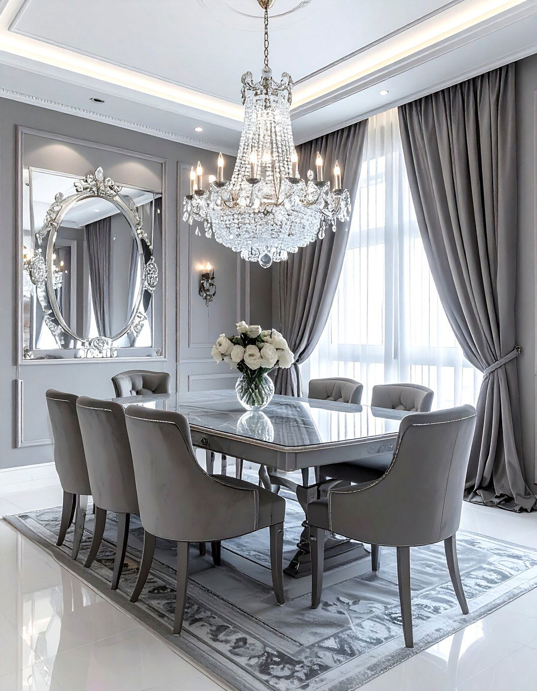 Luxury gray dining room - 30 gray dining room design ideas