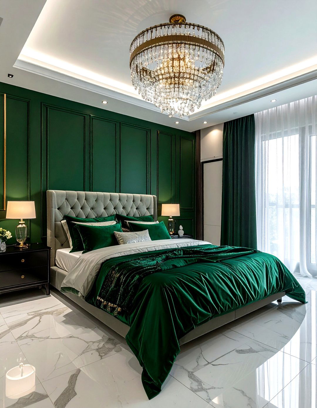Luxury green bedroom - 30 cool green bedroom ideas