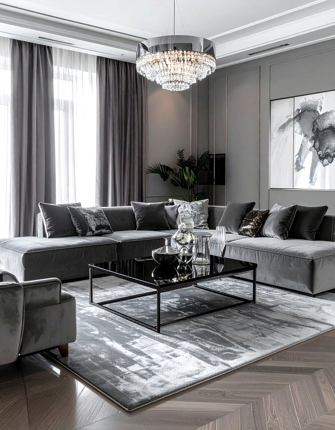Luxury grey living room - 30 modern grey living room ideas