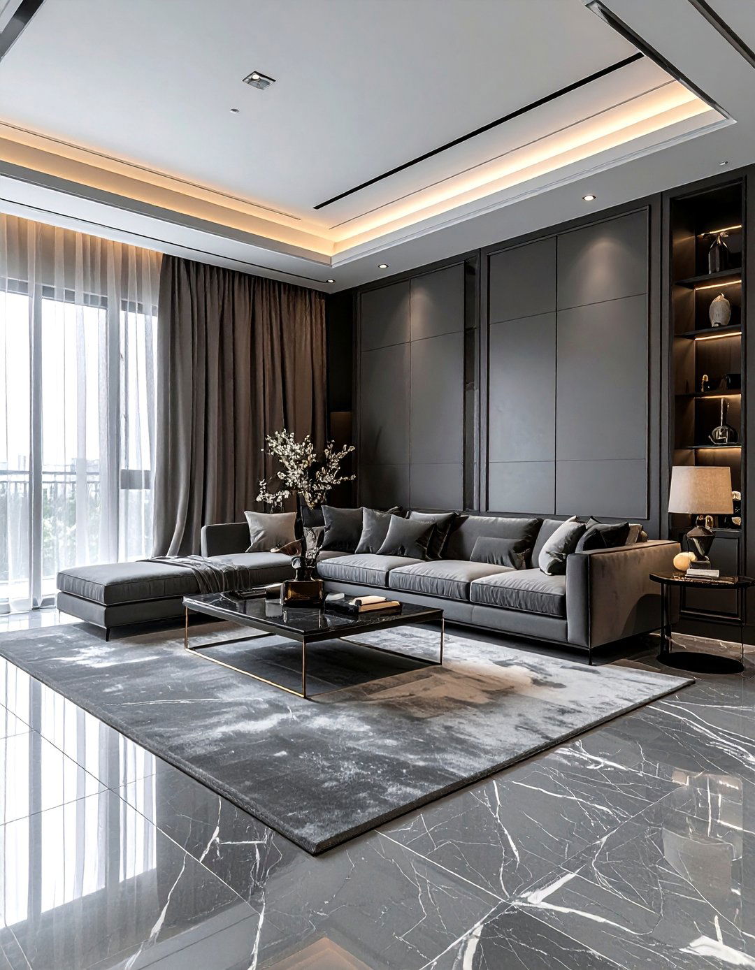 Luxury grey living room - 30 contemporary grey living room ideas