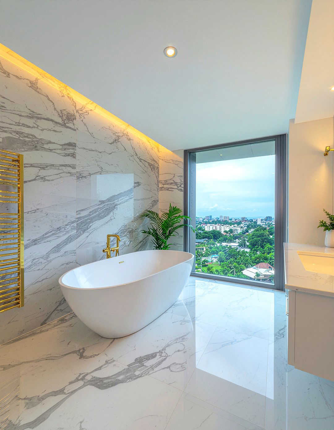 Luxury marble bathroom - 30 marble look bathroom ideas