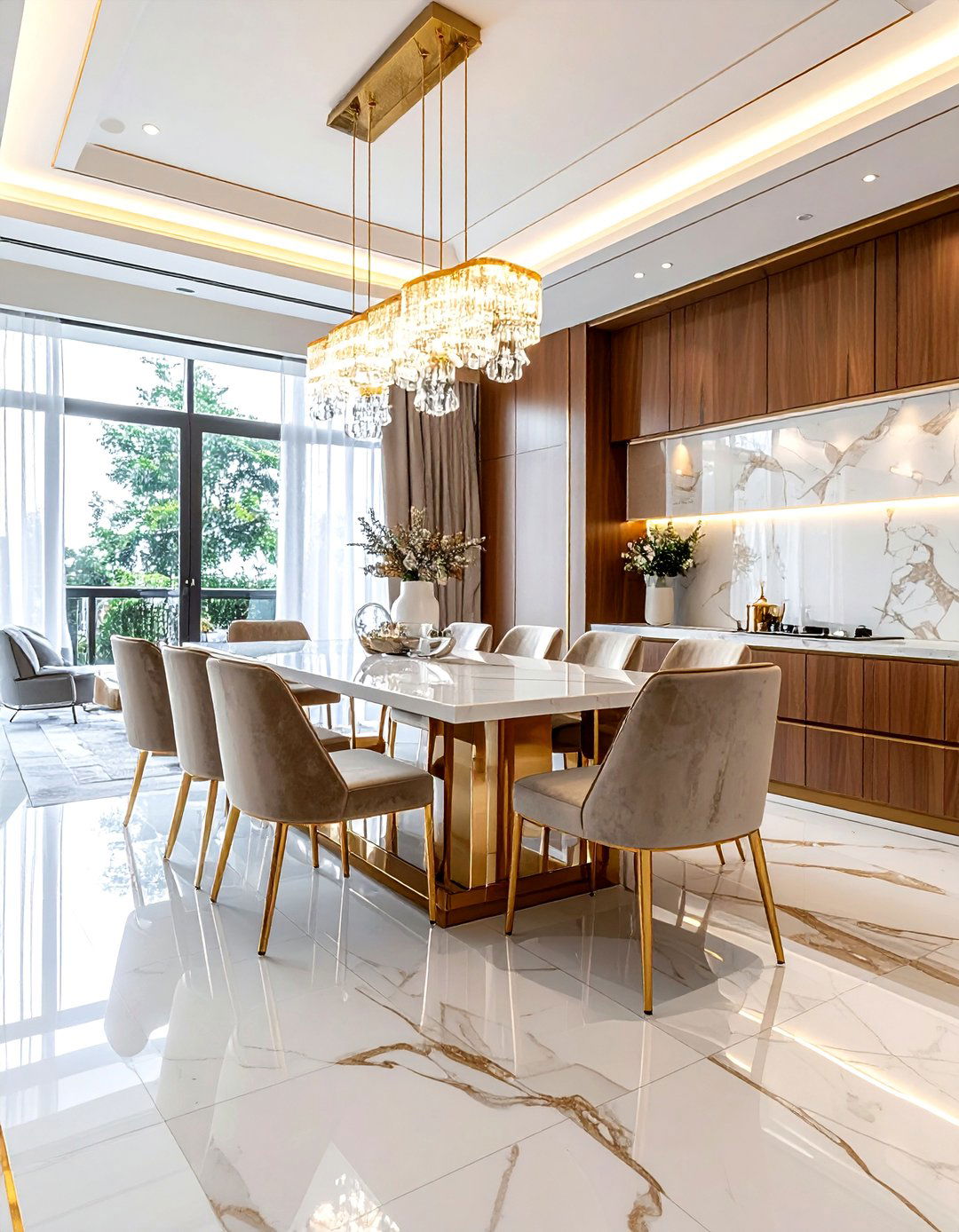 Luxury marble dining room - 30 one-of-a-kind dining room ideas