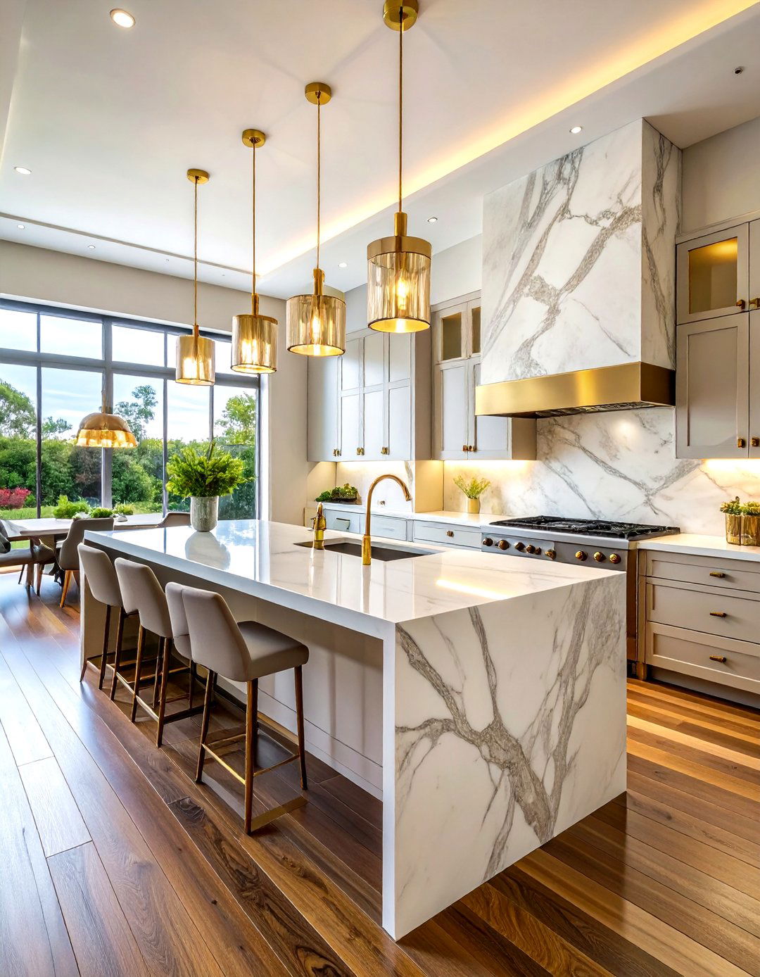 Luxury marble kitchen - 30 new construction kitchen ideas