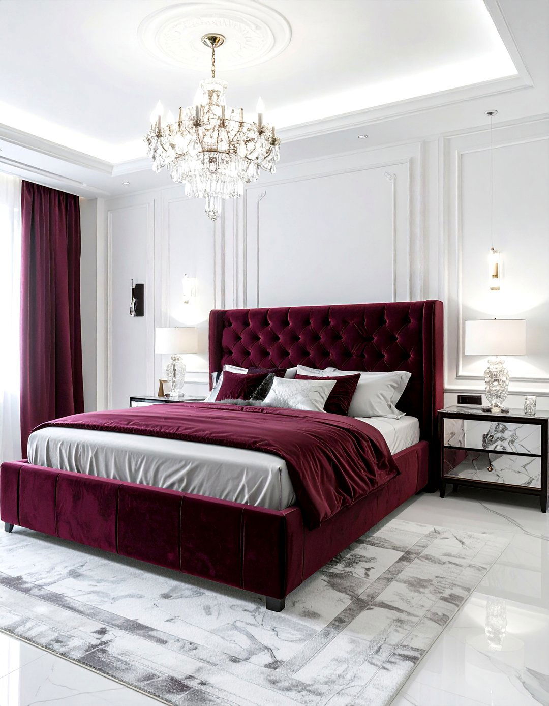 Luxury maroon master bedroom - 30 maroon bedroom ideas