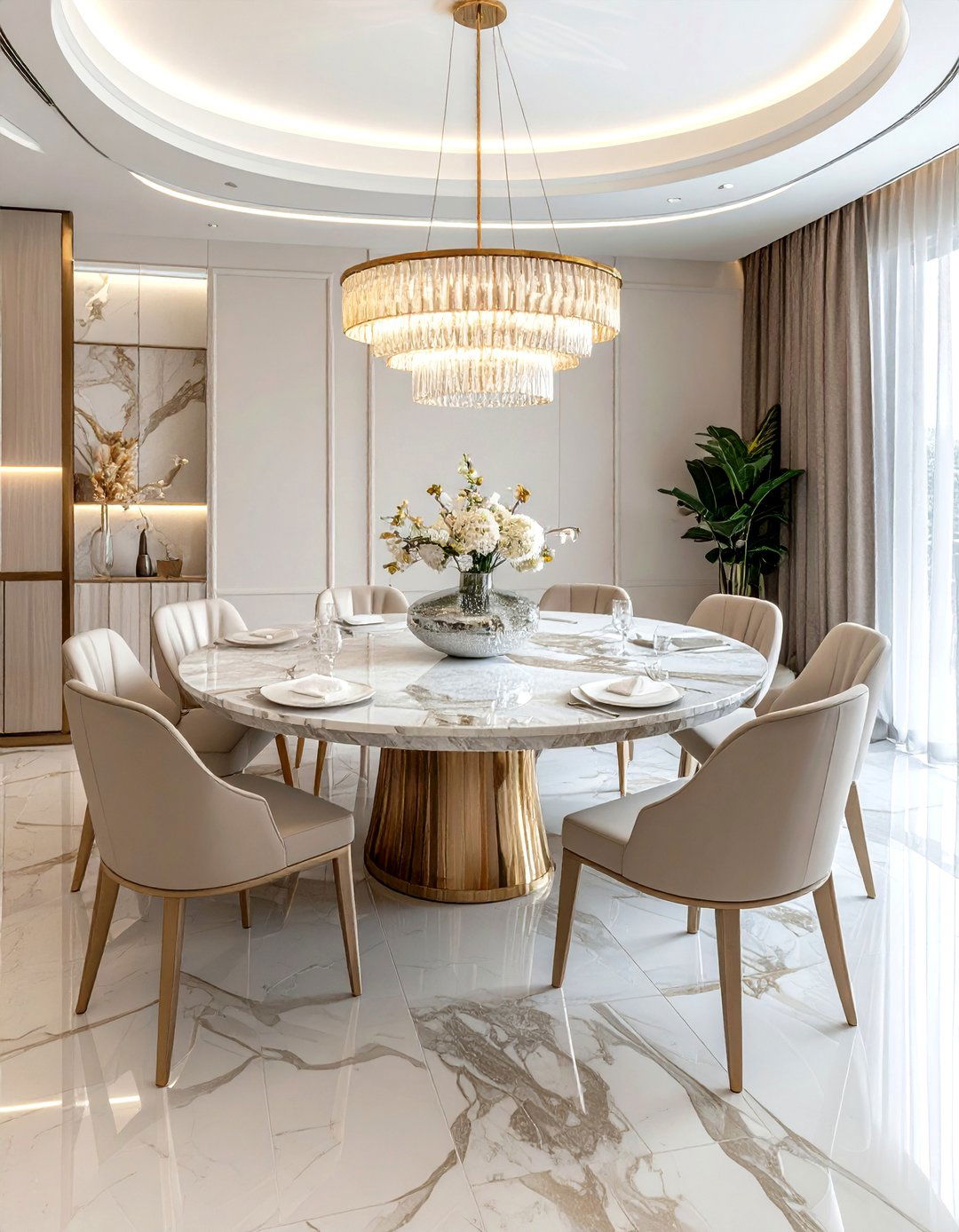 Luxury round dining room - 30 round dining room ideas