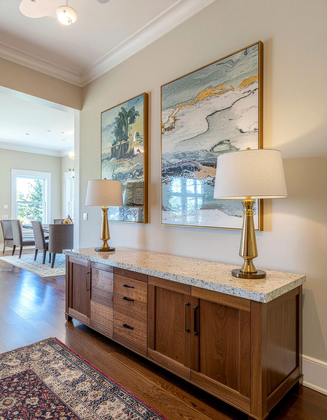 Luxury sideboard storage - 30 luxury dining room ideas