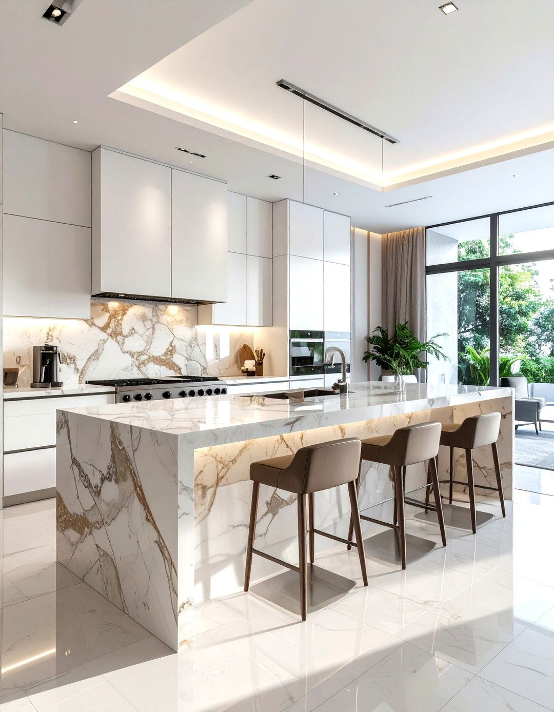 Luxury stone baking island - 30 kitchen baking station ideas