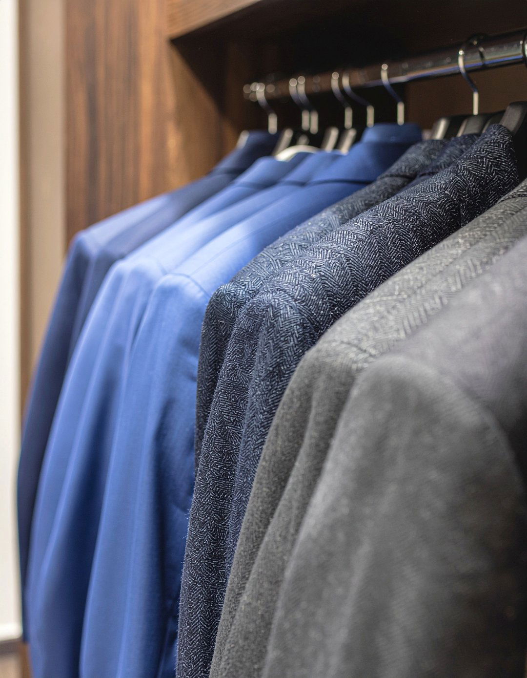 Luxury suit hangers - 30 bedroom wooden hangers