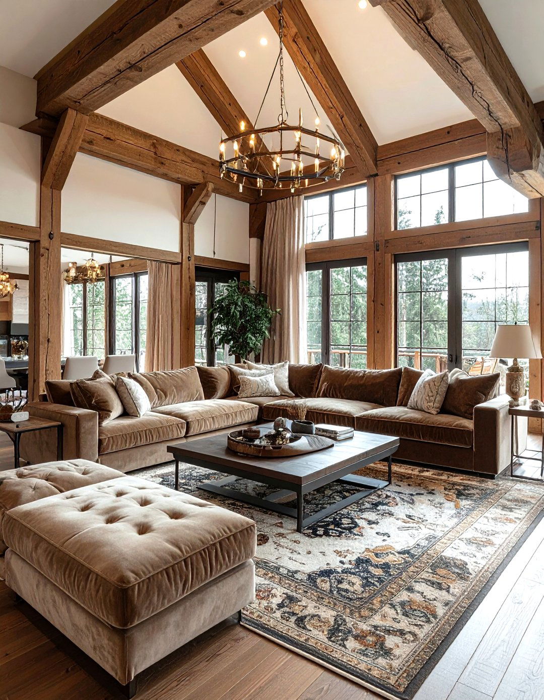 30 Rustic Living Room Cabin Furniture Ideas for Cozy Living